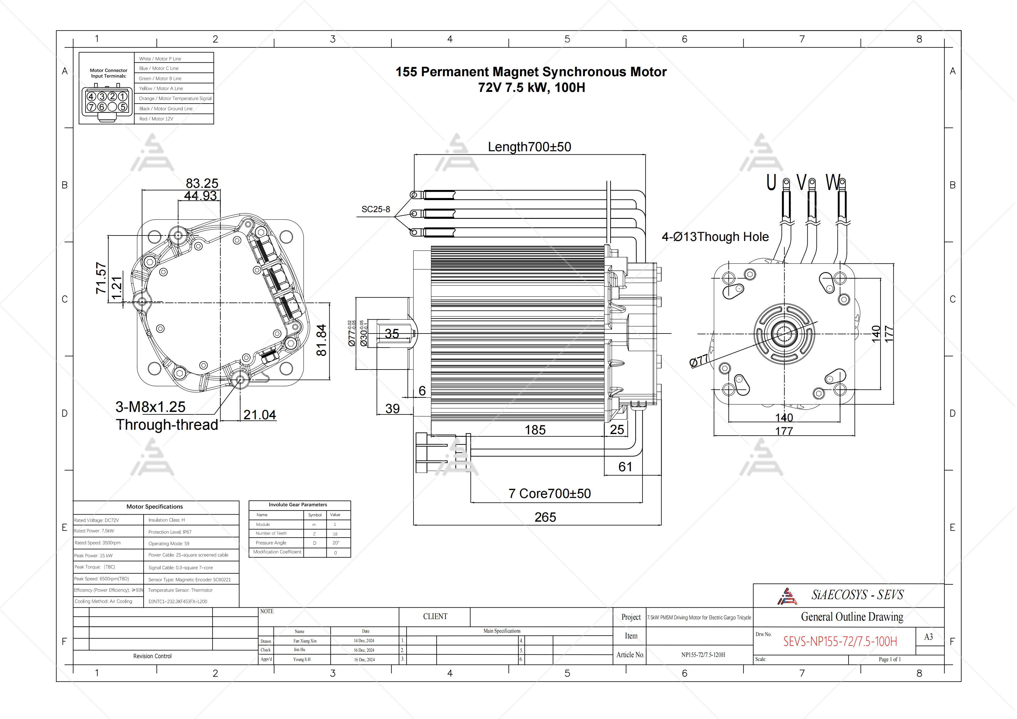 Drawing- PMSM Motor 155 100H (72V7.5kW).jpg