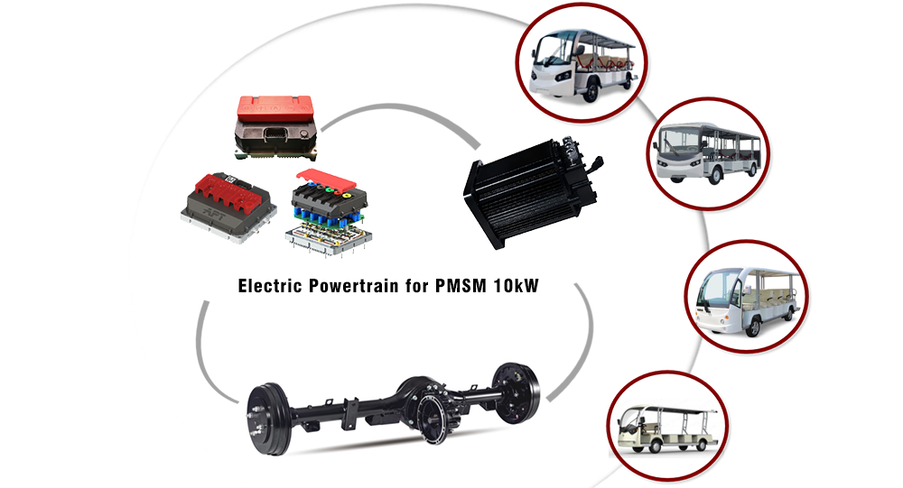 10kW Electric Powertrain for Sightseeing Vehicle