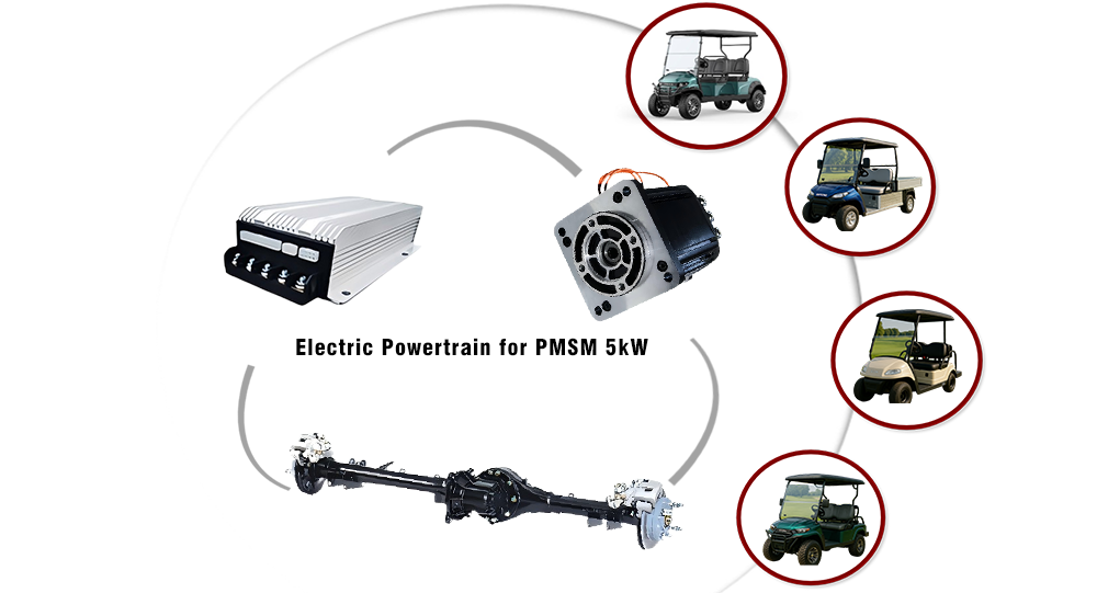 5kW Electric Powertrain for Electric Colf Cart