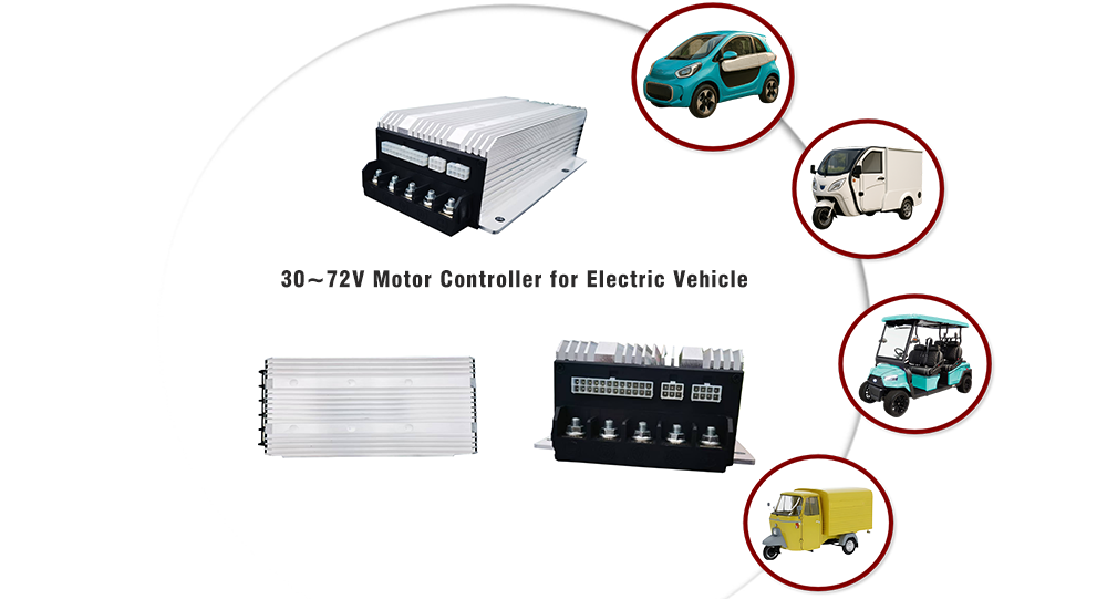 30-72V Controller For 5kW PMSM Motor