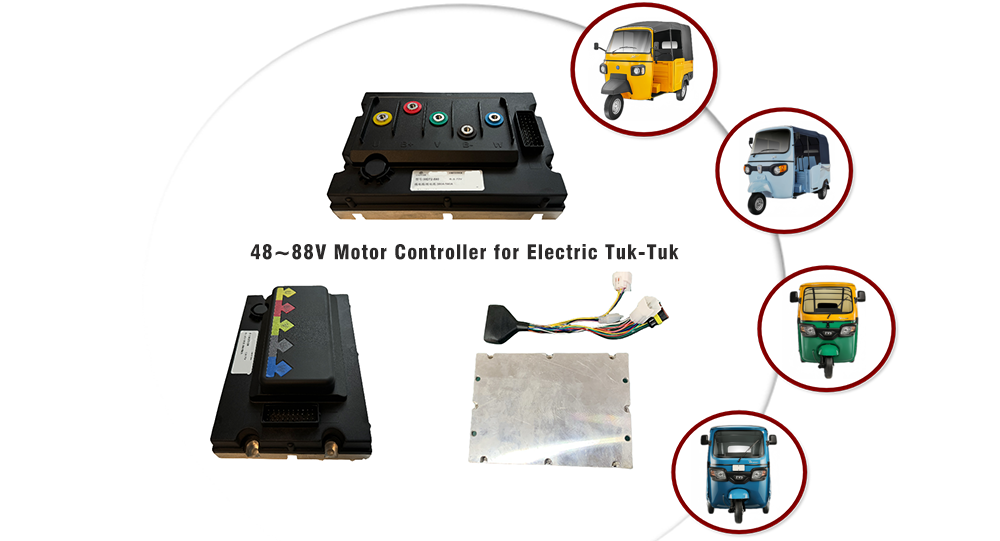 48-88V Controller For 4kW AC/PMSM Motor
