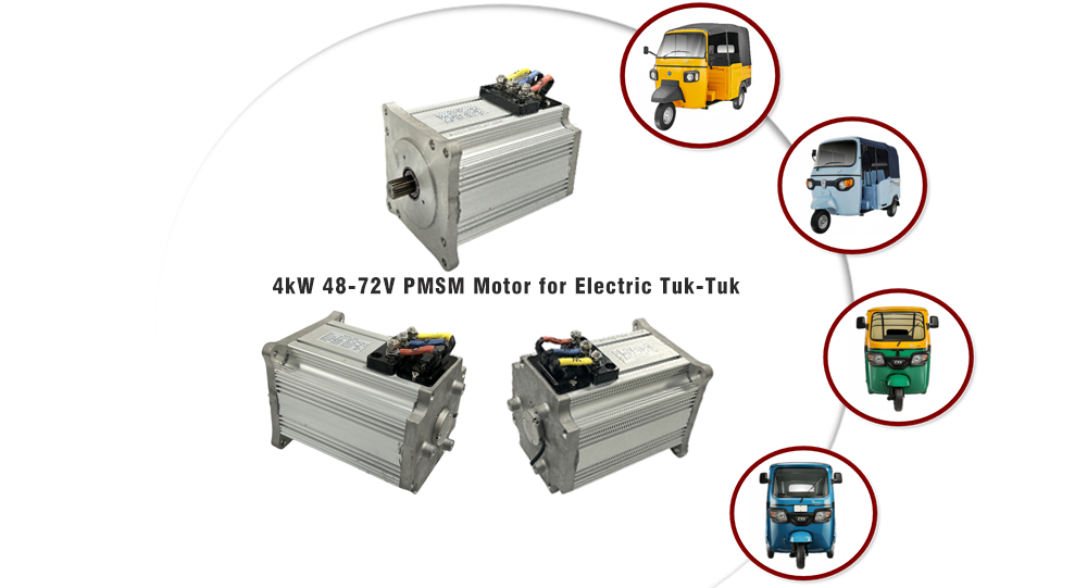 4kW 48-72V PMSM Motor for Electric Vehicle