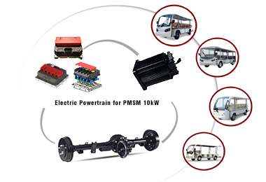10kW Electric Powertrain for Sightseeing Vehicle