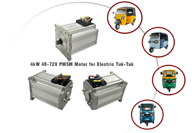 4kW 48-72V PMSM Motor for Electric Vehicle