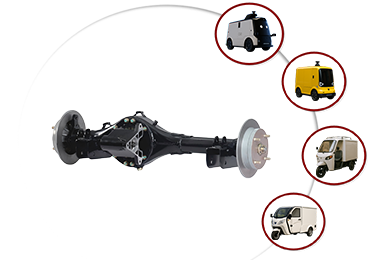 JH-136-1 Rear Axle